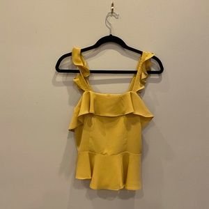 Yellow Ruffled Top